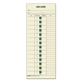 Manilla Job Cards, Replacement for 15-800622/L-61, One Side, 3.5 x 9, 500/Box