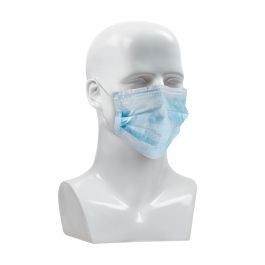 Disposable Face Mask - 50 Pack, Light Blue, OS 270-4000