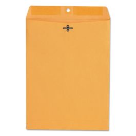 Kraft Clasp Envelope, #90, Square Flap, Clasp/Gummed Closure, 9 x 12, Brown Kraft, 100/Box