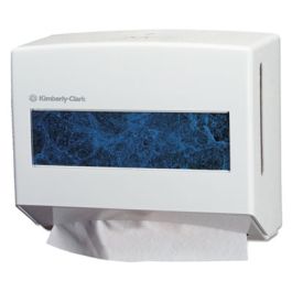Scottfold Compact Towel Dispenser, 10.75 x 4.75 x 9, Pearl White