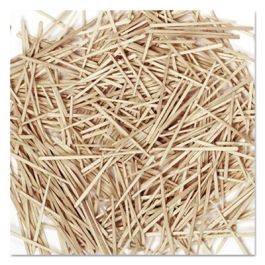 Flat Wood Toothpicks, Natural, 2,500/Pack