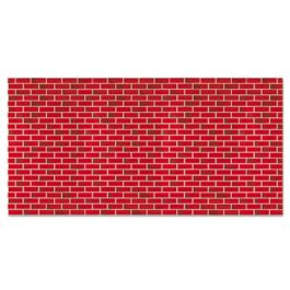 Fadeless Designs Bulletin Board Paper, Brick, 50 ft x 48", Red/White