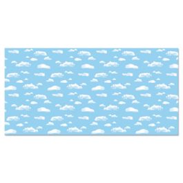 Fadeless Designs Bulletin Board Paper, Clouds, 50 ft x 48", Blue/White