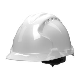Type II Hard Hat with HDPE Shell, EPS Impact Liner, Polyester Suspension and Wheel Ratchet Adjustment, White, OS 280-AHS150-10