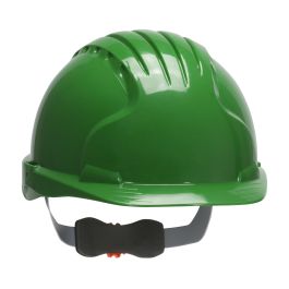 Cap Style Hard Hat with HDPE Shell, 6-Point Polyester Suspension and Wheel Ratchet Adjustment, Green, OS 280-EV6151-30