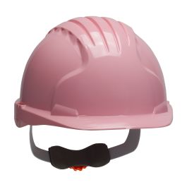 Cap Style Hard Hat with HDPE Shell, 6-Point Polyester Suspension and Wheel Ratchet Adjustment, Pink, OS 280-EV6151-39