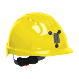 Standard Brim Mining Hard Hat with HDPE Shell, 6-Point Polyester Suspension and Wheel Ratchet Adjustment, Yellow, OS 280-EV6151M-20