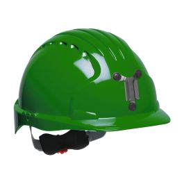 Standard Brim Mining Hard Hat with HDPE Shell, 6-Point Polyester Suspension and Wheel Ratchet Adjustment, Green, OS 280-EV6151M-30