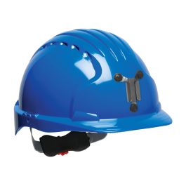 Standard Brim Mining Hard Hat with HDPE Shell, 6-Point Polyester Suspension and Wheel Ratchet Adjustment, Blue, OS 280-EV6151M-50