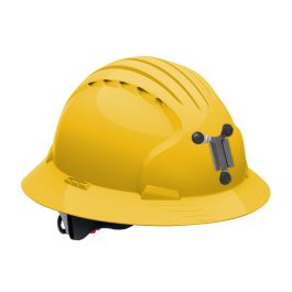 Full Brim Mining Hard Hat with HDPE Shell, 6-Point Polyester Suspension and Wheel Ratchet Adjustment, Yellow, OS 280-EV6161M-20