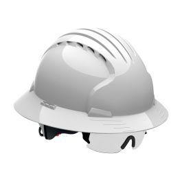 Safety Eyewear for JSP® Evolution® Deluxe Hard Hats - Clear Lens, Black, OS 250-EVS-0000