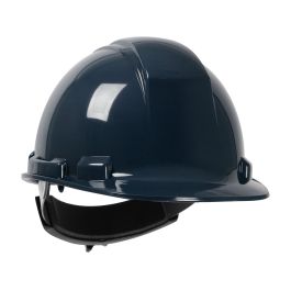 Cap Style, HDPE Shell, 4-Point Textile Suspension, Ratchet Adjustment, Navy, OS 280-HP241R-08