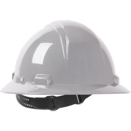 Full Brim Hard Hat with HDPE Shell, 4-Point Textile Suspension and Pin-Lock Adjustment, Gray, OS 280-HP641-09