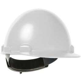 Type II, Cap Style Smooth Dome Hard Hat with ABS/Polycarbonate Shell, 4-Point Textile Suspension and Wheel Ratchet Adjustment, White, OS 280-HP842R-01