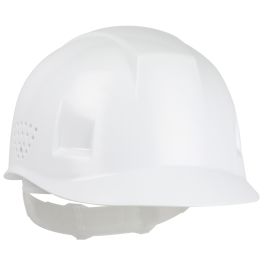 Bump Cap with 4-Point Plastic Suspension and Pin-Lock Adjustable Back, White, OS 280-HP940-01