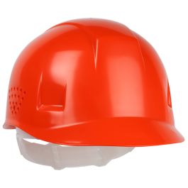 Bump Cap with 4-Point Plastic Suspension and Pin-Lock Adjustable Back, Orange, OS 280-HP940-03