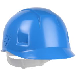 Bump Cap with 4-Point Plastic Suspension and Pin-Lock Adjustable Back, Sky Blue, OS 280-HP940-07