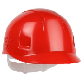 Bump Cap with 4-Point Plastic Suspension and Pin-Lock Adjustable Back, Red, OS 280-HP940-15