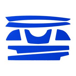 CR2 Reflective Kit for Full Brim Hard Hats, OS, Blue 281-CR2FB-10-BL