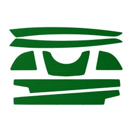 CR2 Reflective Kit for Full Brim Hard Hats, OS, Green 281-CR2FB-10-GR