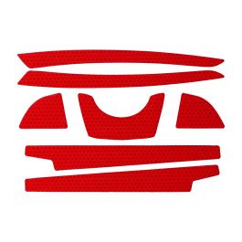 CR2 Reflective Kit for Full Brim Hard Hats, OS, Red 281-CR2FB-10-RE