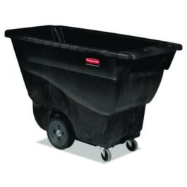 0.5 cu yd Structural Foam Tilt Truck, Utility Duty, 450 lb Capacity, Black
