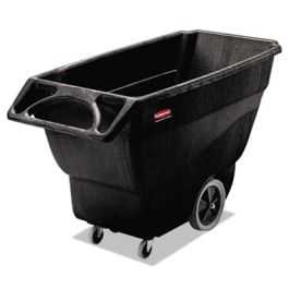 0.75 cu yd Structural Foam Tilt Truck, 600 lb Capacity, Black