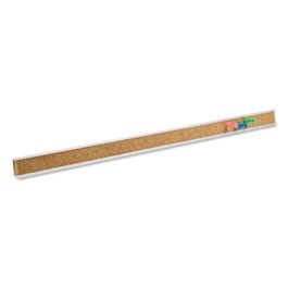 Bulletin Bar I, 1" x 24", Brown/Silver