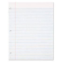 Filler Paper, 3-Hole, 8.5 x 11, Medium/College Rule, 500/Pack