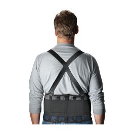 Black Mesh Back Support Belt, Black, L 290-440L
