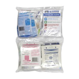 ANSI Class A First Aid Refill Pouches - 25 Person, Clear, KIT 299-15025A-RP