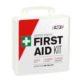 ANSI Class A Waterproof First Aid Kit - 50 Person, White, KIT 299-15050A
