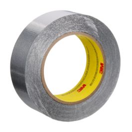 3M™ Aluminum Foil Tape 425, Silver, 1 1/2 in x 60 yd, 4.6 mil, 24 Roll/Case