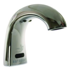 One Shot Soap Dispenser - Touch Free, Foam, 1.9 x 5.5 x 4, Polished Chrome