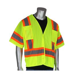 ANSI Type R Class 3 Two-Tone Breakaway Vest, Hi-Vis Yellow, XL 303-5PMTT-LY/XL
