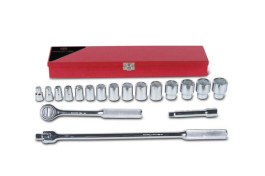 18 Pieces—6 Pt. Standard Socket Set, 1/2" Drive Size, 18 Pieces 423