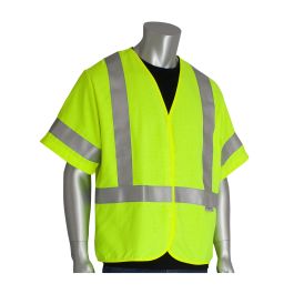 ANSI Type R Class 3 AR/FR Solid Vest, Hi-Vis Yellow, 2XL 305-3200-2X
