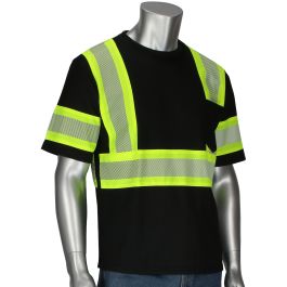 ANSI Type 0 Class 1 Short Sleeve T-Shirt, Black, 2XL 311-1655-BK/2X