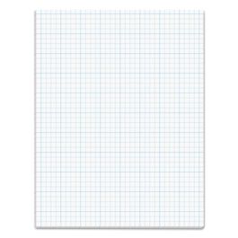 Cross Section Pads, Cross-Section Quadrille Rule (4 sq/in, 1 sq/in), 50 White 8.5 x 11 Sheets