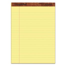 "The Legal Pad" Ruled Perforated Pads, Wide/Legal Rule, 50 Canary-Yellow 8.5 x 11 Sheets, 3/Pack