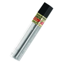 Super Hi-Polymer Lead Refills, 0.5 mm, B, Black, 12/Tube