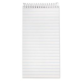 Earthwise by Ampad Recycled Reporter's Notepad, Gregg Rule, White Cover, 70 White 4 x 8 Sheets