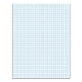 Quadrille Pads, Quadrille Rule (10 sq/in), 50 White 8.5 x 11 Sheets