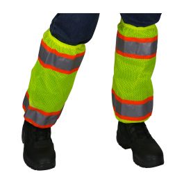 ANSI 107 Class E Two-Tone Gaiters, Hi-Vis Yellow, OS 319-GT2-LY