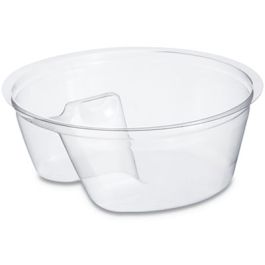 Single Compartment Cup Insert, 3.5 oz, Plastic, Clear, 1,000/Carton