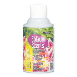 Champion Sprayon SPRAYScents Metered Air Freshener Refill, Exotic Garden Scent, 7 oz Aerosol Spray, 12/Carton