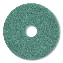 Twister Floor Pad, 11" Diameter, Green, 2/Carton