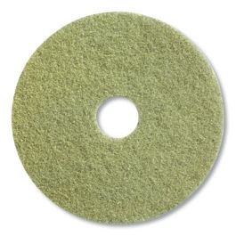 Twister Floor Pad, 15" Diameter, Yellow, 2/Carton