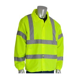 ANSI Type R Class 3 Classic Wind Breaker, Hi-Vis Yellow, 2XL 333-WBLY-2X