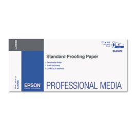 Proofing Paper Roll, 7 mil, 17" x 164 ft, Semi-Matte; Resin White